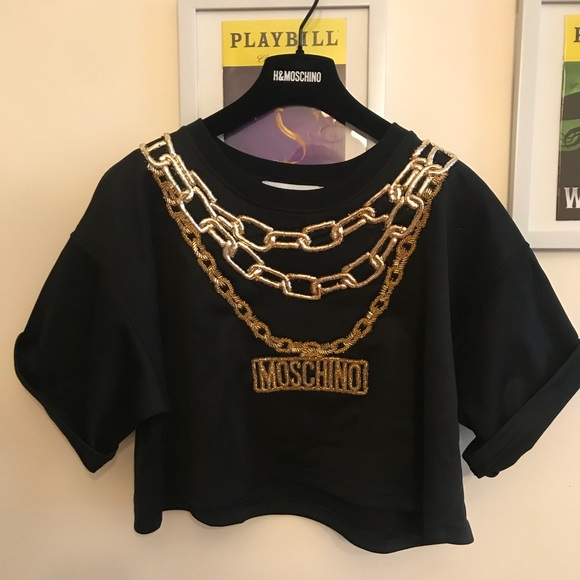 moschino crop top
